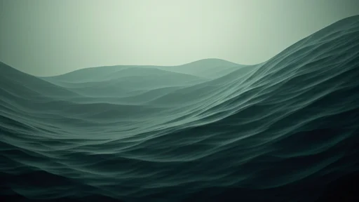 Soft light over layered rolling hills